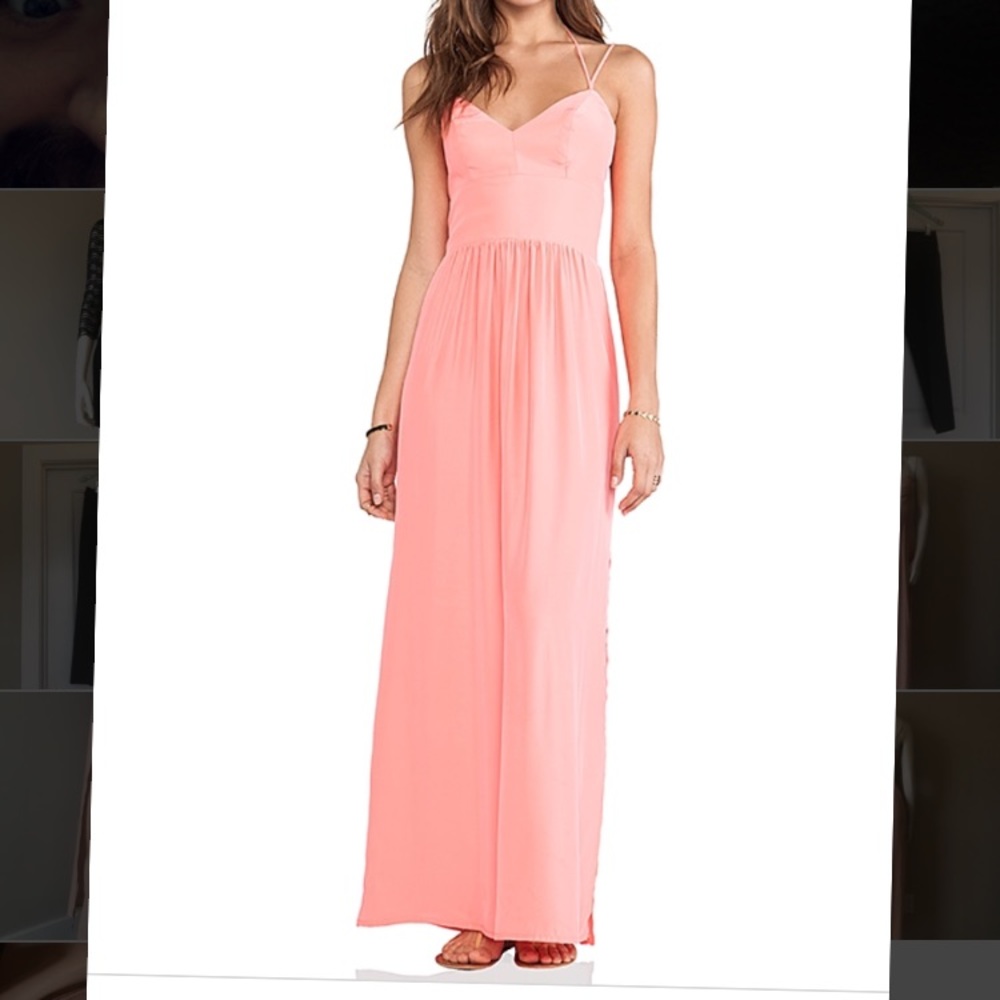 NWT Amanda Uprichard Maxi Dress in Ballet Pink